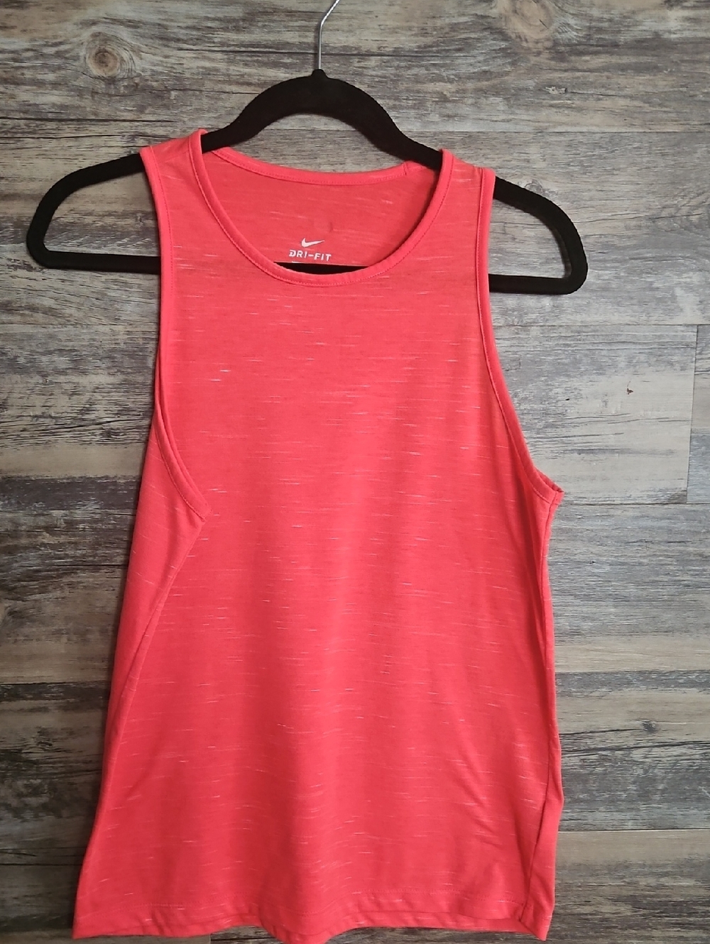 Nike Women's Coral-Red Dri-FIT Athletic Tank